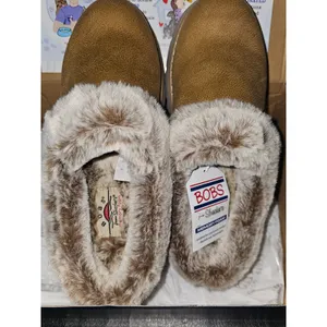 NIB Skechers Bob's Keepsake‎ Lite Chestnut Cozy Blend Slipper Shoes 7 thumbnail 2