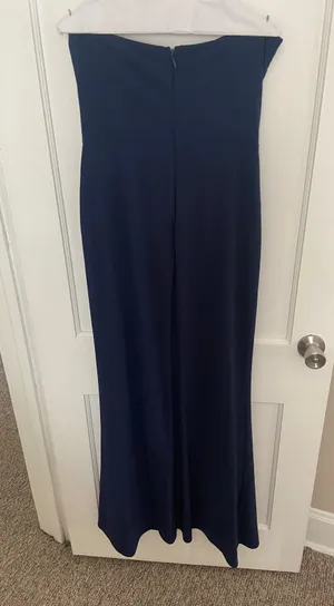 Lulus Navy Strapless Gown thumbnail 3