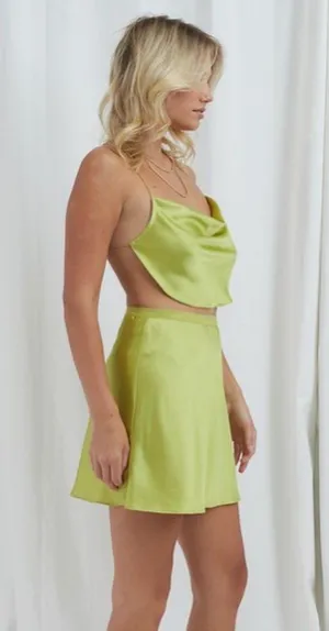 Et Clet Lime Green Two Piece Skirt Set thumbnail 6