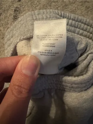 Aritzia TNA Sweatfleece Cozy Fleece Perfect Fit Sweatpants Ivory Gray XXS thumbnail 5
