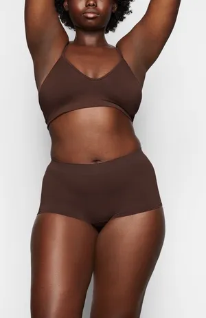 SKIMS Soft Smoothing Seamless Bralette Cocoa Brown BR-BRA-0183 Womens‎ Size 2X thumbnail 1