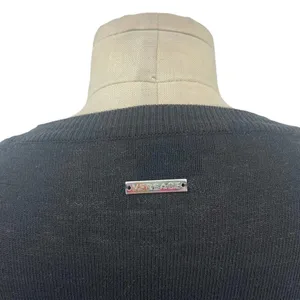 Versace Black Cotton Knit Short‎ Sleeve Sweater Size Medium thumbnail 7