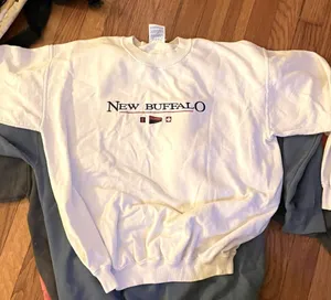 Gildan ⛵️🎣New Buffalo, MI Sweatshirt🎣⛵️~ med thumbnail 1