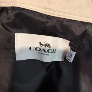 Coach F80650 Trench Coat Double Breasted Beige Jacket Belt‎ Missing Size Small thumbnail 6