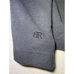 Banana Republic Luxe Touch Performance Tee L women’s Gray Cotton Logo Crew thumbnail 4