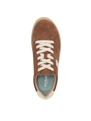 NWT Dr. Scholls Madison Lace Sneaker Low Top Lace Up Dark Honey Brown 6.5M thumbnail 4