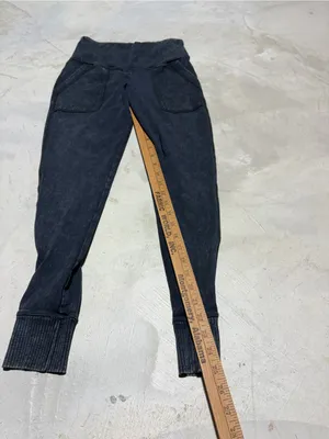 Aerie chill play move Gray Ribbed Waist Jogger Pants medium thumbnail 2