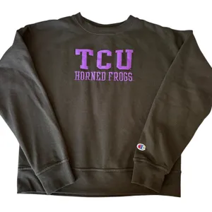 Champion TCU Horned Frogs Embroidered Sweatshirt Womens XS Crewneck Pullover‎ thumbnail 1