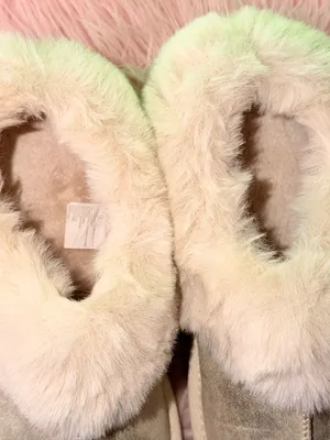 Faux Fur Lined Metallic Slipper Boots - Gold thumbnail 4