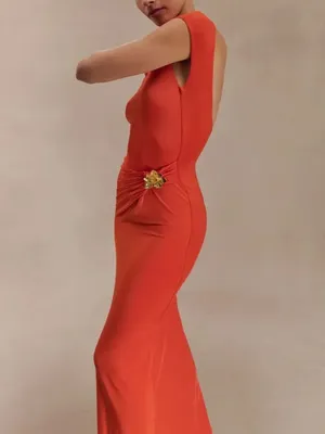 Meshki Kaida Slinky Maxi Dress With Hardware thumbnail 3