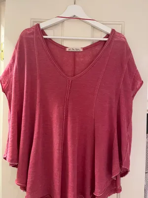 Free People Red Top thumbnail 1