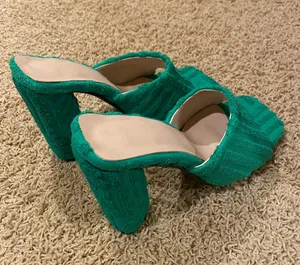 brand green heels thumbnail 1