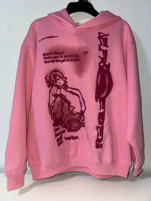 Aelfric Eden Graphic Hoodie Pink thumbnail 1