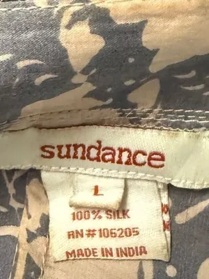 Sundance 100% Silk Long Sleeve Blouse - Size Large thumbnail 4
