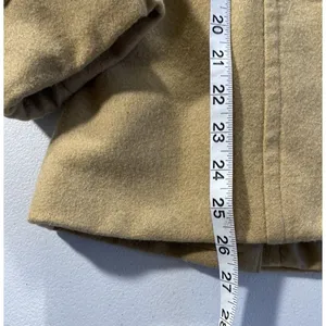 Steve and Barry's Wool Blend Double Breasted Pea Coat Women's S Preppy Brown Tan thumbnail 13