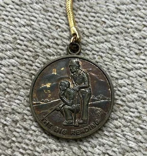 BOYS TOWN NEBRASKA TOKEN MEDAL KEYCHAIN vintage thumbnail 2