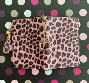 Leopard Pink Small Bifold Slim Mini Wallet thumbnail 3