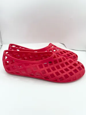 Nicole Miller jelly matte waterproof lightweight red sandals women’s Size 9 thumbnail 4