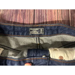 Abercrombie Fitch Natural Rise Vintage A Line Denim Skirt Size 14 thumbnail 5