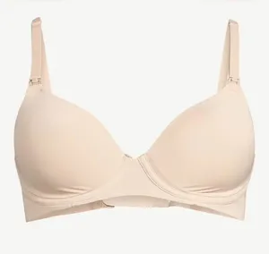 Joyspun Women's Maternity Nursing T-Shirt Bra with Flex Cup 36DD NWT Beige thumbnail 1