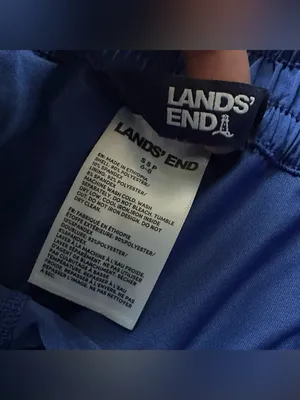 Lands’ End Blue Athletic High Waist Shorts Small thumbnail 2
