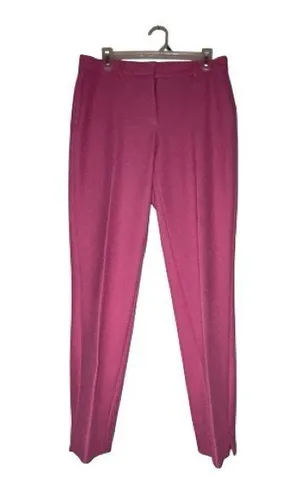 White House Black Market Vibrant Pink Straight Leg Pants size 8 thumbnail 1