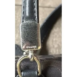 Coach Madison Op Art sateen black mini‎ satchel thumbnail 3