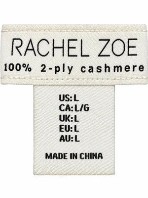 Rachel Zoe 100% 2-Ply Cashmere Cable Knit Cowl Neck Sweater Vest L thumbnail 4