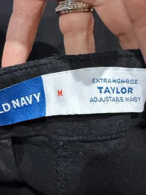 Old Navy Linen Blend Shorts Women’s Medium Black High Rise Pleated Adjustable thumbnail 7