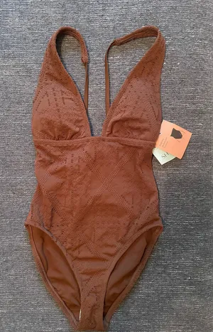Shade & Shore One Piece Swimsuit Women’s Brown thumbnail 1
