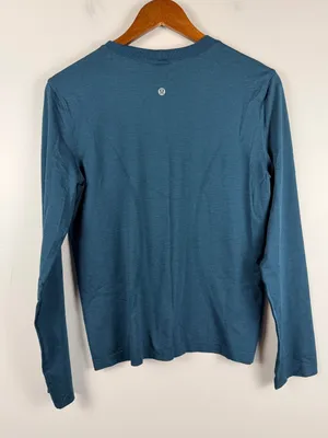 Lululemon Swiftly Relaxed Long-Sleeve Shirt in blue green size 2 thumbnail 4