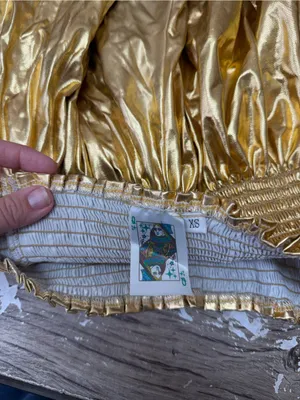 Queen of Sparkles gold Hannah Shimmer Skirt small thumbnail 3