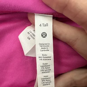 Lululemon Speed Up Shorts Mid Rise 4" Sonic Pink Athletic Athleisure Women's 4 thumbnail 5