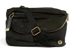 Lululemon Black All Night Festival Bag 5L Nylon Convertible Crossbody Sling FLAW thumbnail 1