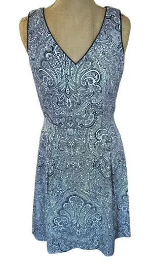 Paisley‎ Print Sleeveless V Neck Dress 90s inspired Girly Romantic Size 0 thumbnail 1