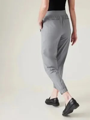 Athleta Brooklyn Heights High Rise Jogger in Coastline Gray Athleisure Size 8 thumbnail 2
