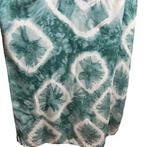 Sadie & Sage Green Linen Blend Tie Dye Maxi Dress M thumbnail 5