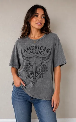 American Made Gray Graphic Short thumbnail 1