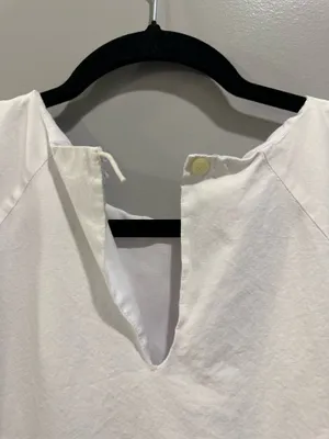 English Factory Short Balloon Sleeve Mini Dress White thumbnail 12