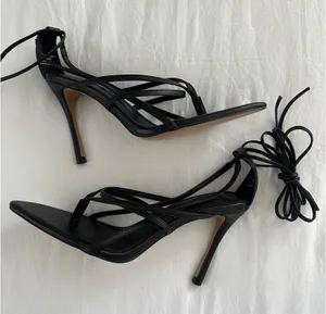 Topshop Heels Black Strappy thumbnail 1