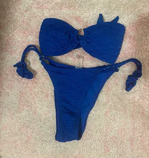 Blue strapless bikini Size XS thumbnail 1