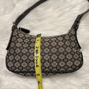Nine West Small Purse Shoulder Bag single strap black gray thumbnail 6