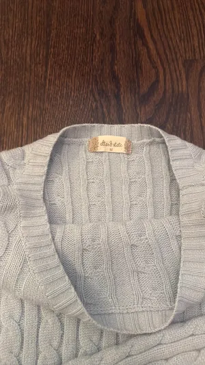 State Blue Sweater Cropped Altar'd thumbnail 3
