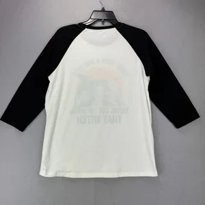 Hocus Pocus Top Large Raglan Sleeve 3/4 Length Sleeves Jersey T Shirt Halloween thumbnail 5