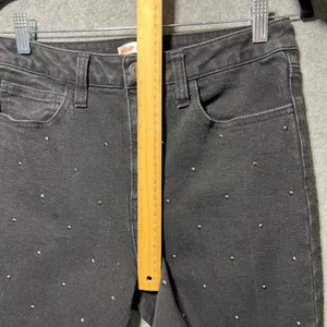 INTEMPO Black Studded‎ Jeans Size 8 Stretch Denim Straight Leg thumbnail 6