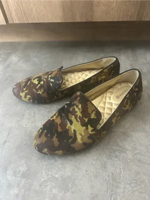 Birdies The Blackbird Starling Flats in Camo Calf Hair Size 7.5 thumbnail 4