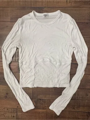 ARITZIA SUNDAY BEST Dove Long Sleeve Corset Tee thumbnail 5