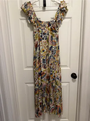 House of Harlow 1960 Molly Ivory Maxi Dress Size Small thumbnail 2