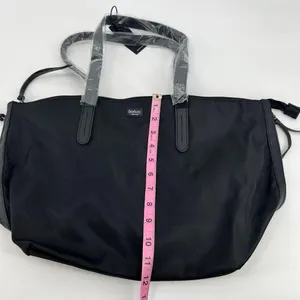 NEW Authentic Botkier black zip top tote bag tassels lightweight side tassels thumbnail 4