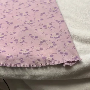 VTG‎ Unbranded M Lavender Pink Floral Cami Midi Dress Lettuce Trim Y2K Coquette thumbnail 4